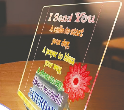 Pizarra con luz LED 20x30